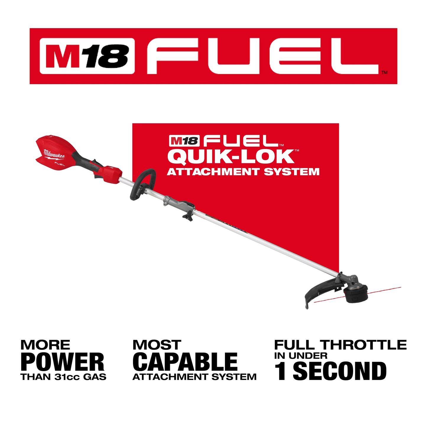 Milwaukee M18 FUEL™ String Trimmer w/ QUIK-LOK™ (Tool Only)