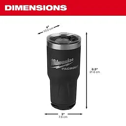 Milwaukee PACKOUT™ 30oz Tumbler - Black