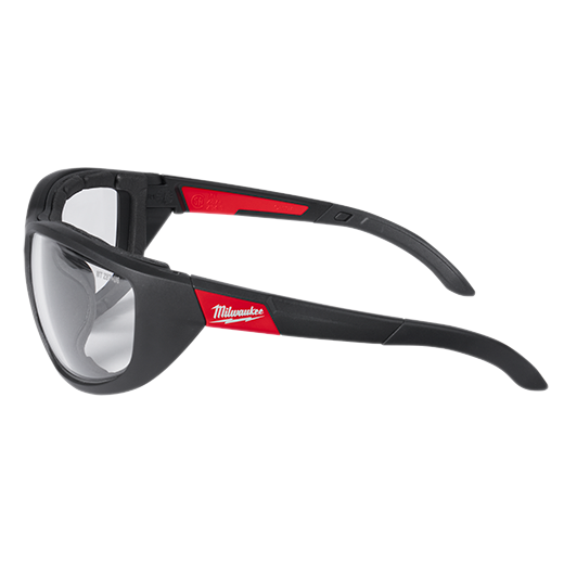 Milwaukee Performance Safety Glasses w/Gasket - Fog-Free Lenses - Clear