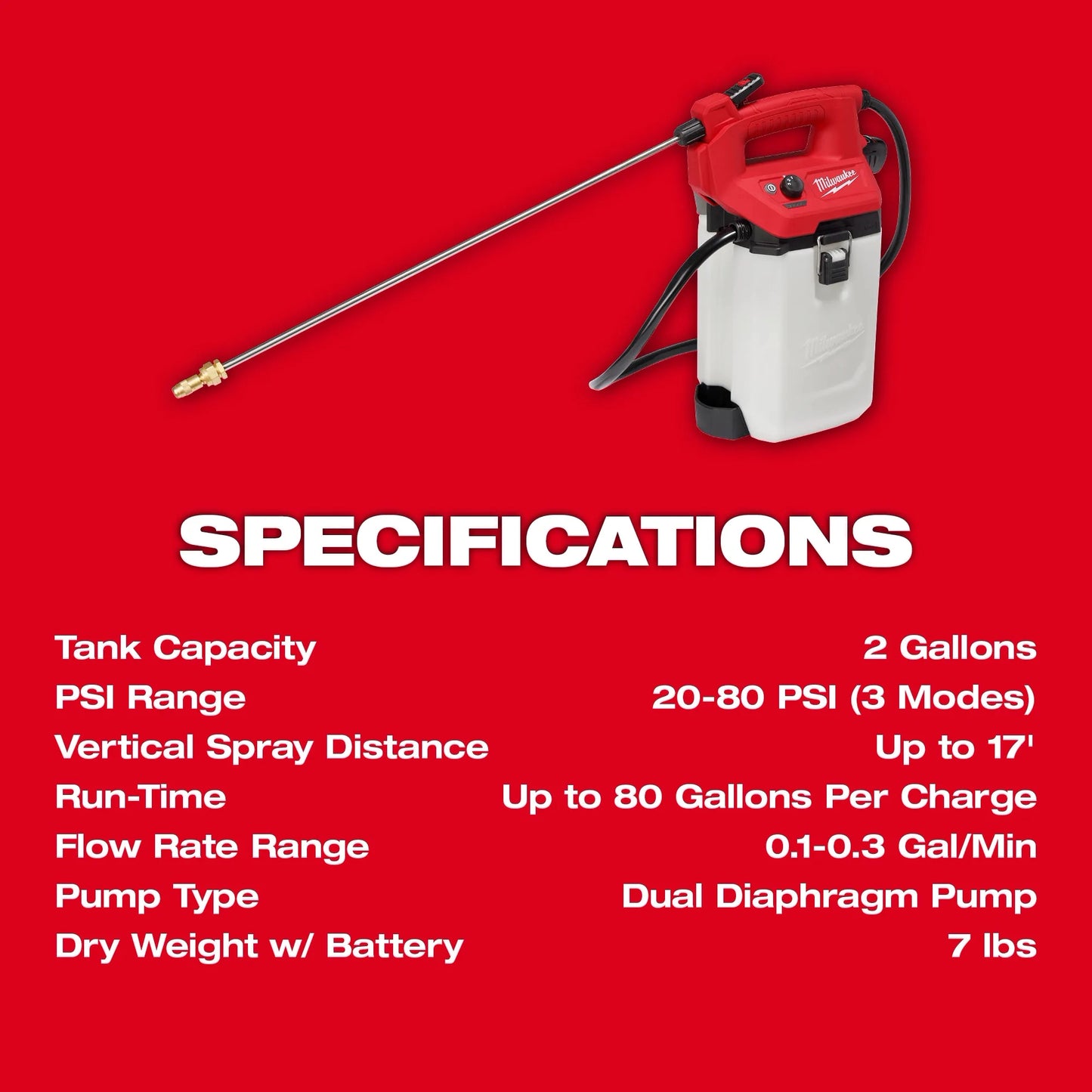 Milwaukee M12™ 2 Gallon Handheld Sprayer Kit