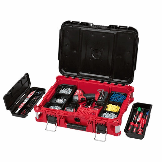 Milwaukee PACKOUT™ 22in. Medium Red Tool Box with 75 lbs. Weight Capacity