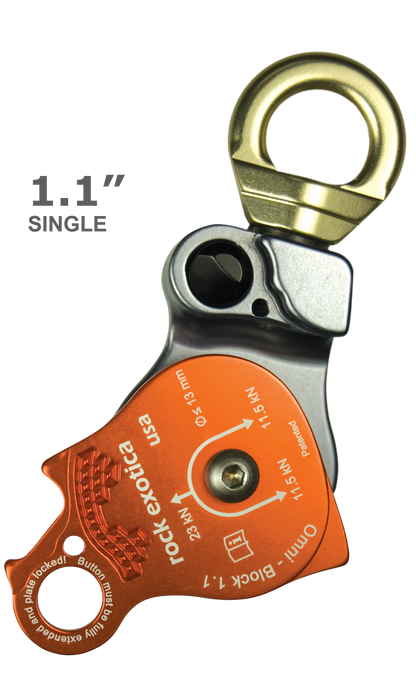 Rock Exotica Omni-Block 1.1" Single Pulley
